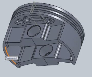 3D модель Кованый поршень 3D