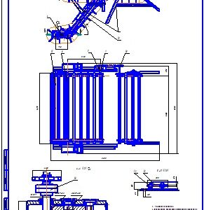 Чертеж Скребковый элеватор