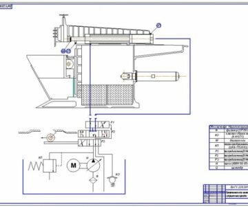 Чертеж Чертеж станка 7310Д с гидравлическим приводом