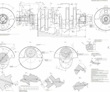 Чертеж Чертеж коленчатого вала