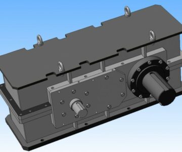 3D модель Редуктор цилиндрический - 3500 кг.