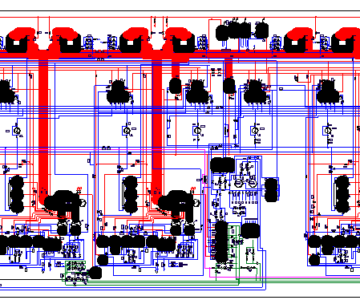 Чертеж Развернутая тепловая схема ТЭЦ