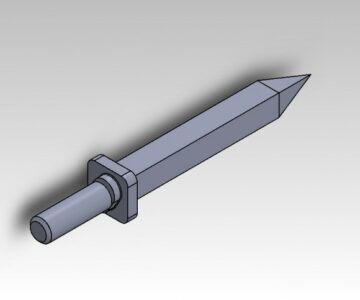 3D модель Зуб бороны БЗТ