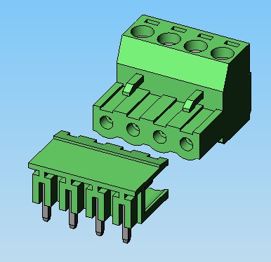 3D модель Соединитель 2EDGK+2EDGR 3D