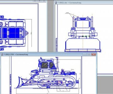 Чертеж Трактор Т-330