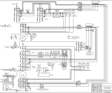 Чертеж Релейная защита блокагенератор-трансформатор