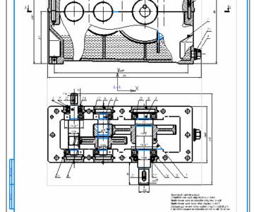Чертеж Чертеж редуктора двухступенчатого u=15