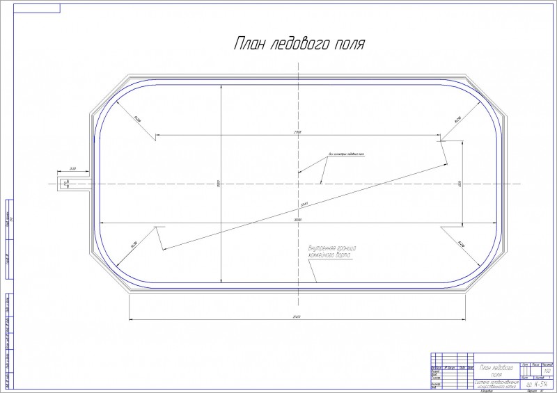 Чертеж План ледового поля