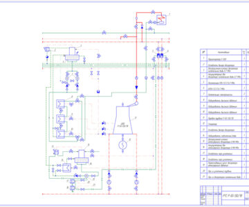 Чертеж Тепловая схема РТС Р-50-130-18