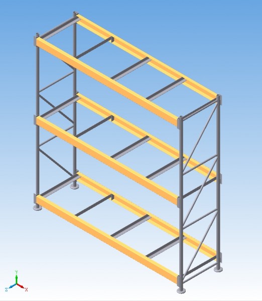 3D модель 3D Модель стеллажа