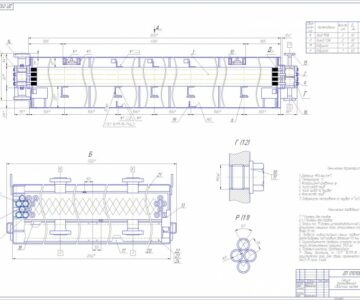 Чертеж Чертеж Теплообменная секция