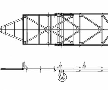 Чертеж чертеж тележка для крупногабаритных деталей