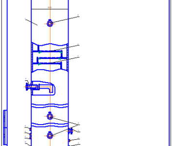 Чертеж колонна-дегексанизатор