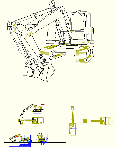 Чертеж Экскаватор АТЕК-761