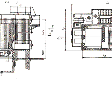 Чертеж Чертеж Котла КЕ 35-14 ГМ