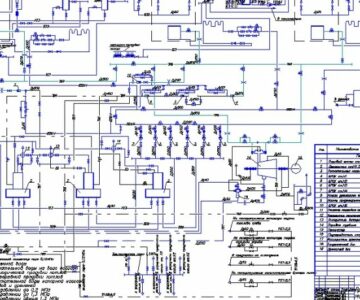 Чертеж Чертеж тепловая схема ТЭЦ