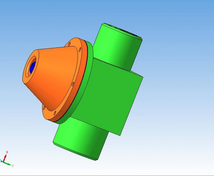 3D модель Чертеж мембранного насоса 3D