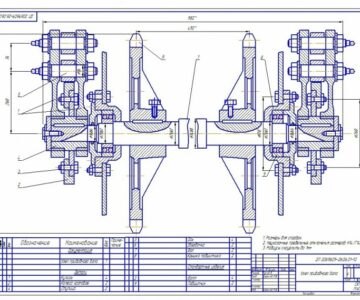 Чертеж узел приводного вала