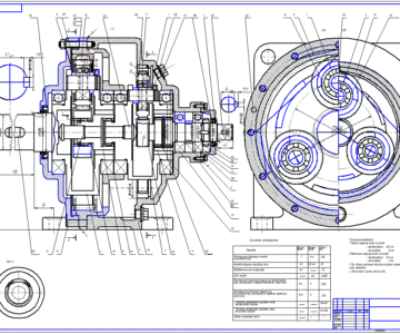 Чертеж Планетарный редуктор Uт 22