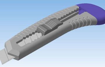 3D модель 3d модель канцелярского ножа