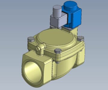 3D модель Клапан электромагнитный Danfoss 3D