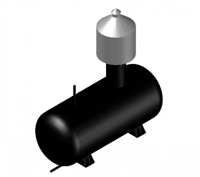 3D модель Резервуар СУГ 3D