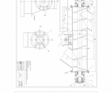 Чертеж Чертеж конвейер винтовой