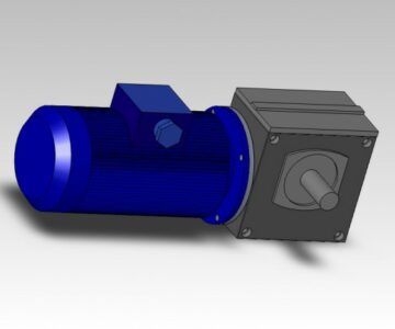 3D модель 3d модель редуктра 2МЧ80-х-51-1