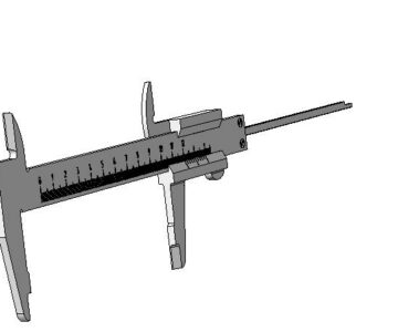 3D модель 3D модель штангельциркуля