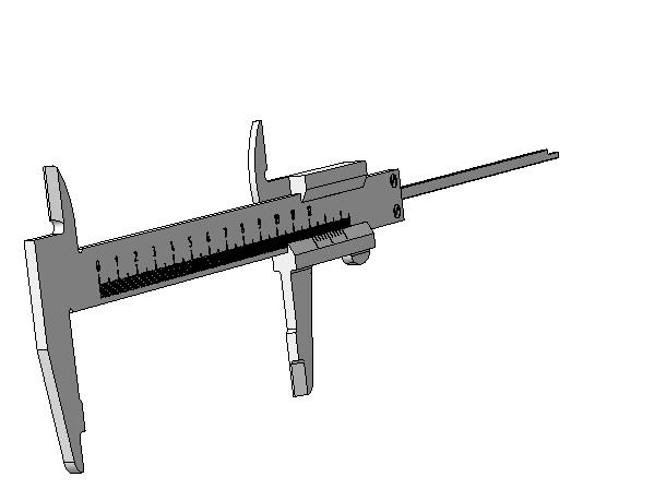 3D модель 3D модель штангельциркуля