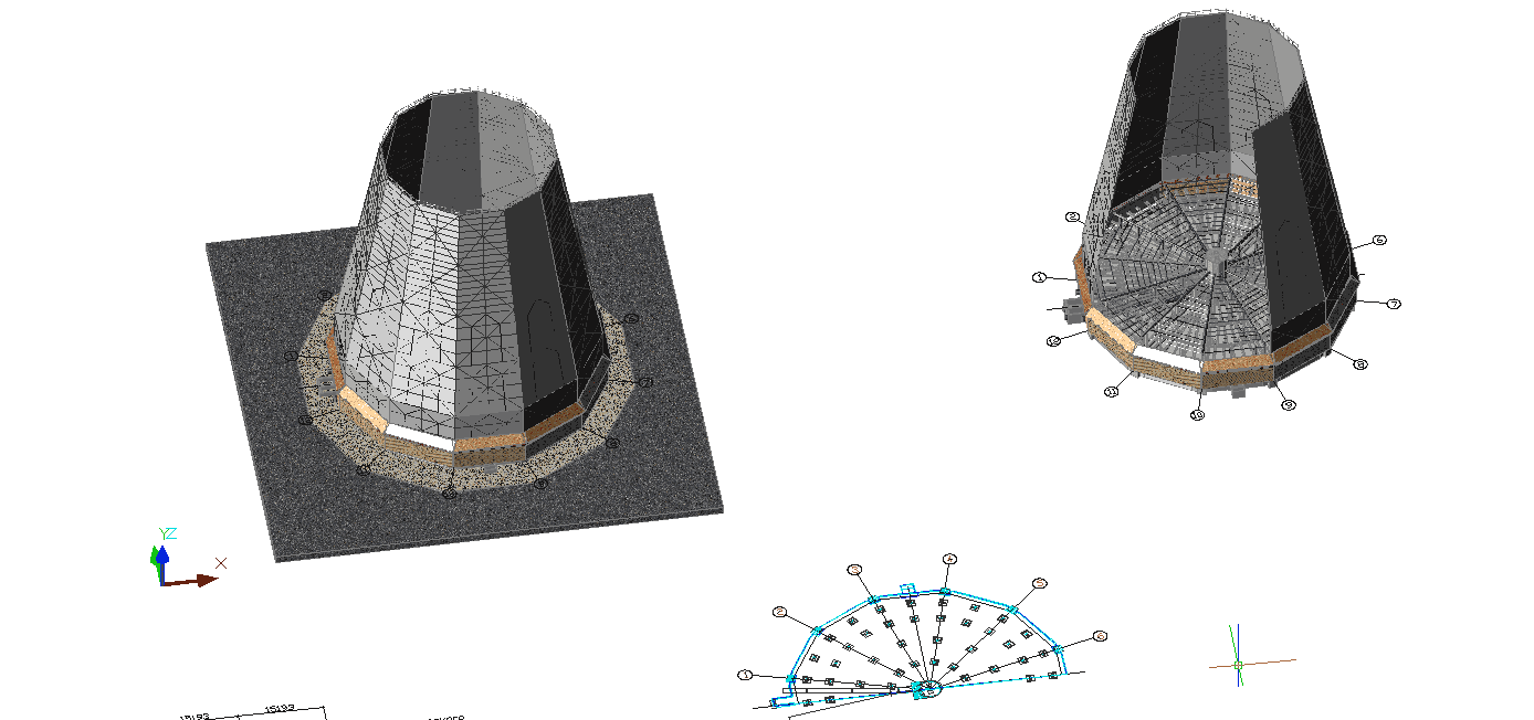 3D модель Градирня БГ-1600