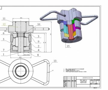 3D модель Чертежи на прессформу для сайлент-блока