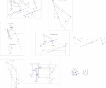 Чертеж Расчетно графическая работа по тмм: расчет плоского рычажно-шестизвенного механизма