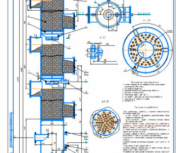 Чертеж Колонна реактификационная D800