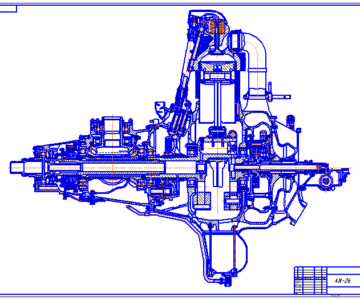 Чертеж Двигатель АИ-26