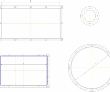 Чертеж Чертежи фланцев воздуховодов