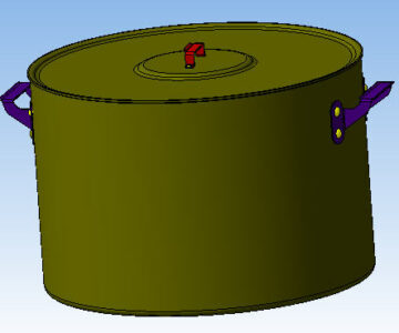3D модель Кастрюля