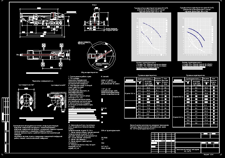 Чертеж Кран стреловой КС-5473