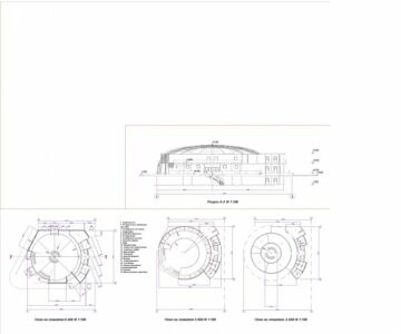 Чертеж Курсовой проект крытый рынок