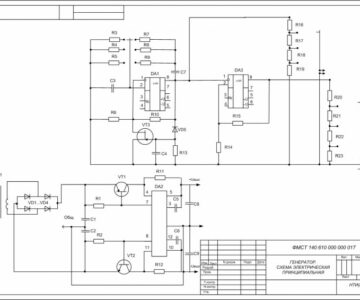 Чертеж генератор.схема электрическая принципиальная