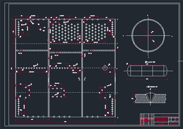 Чертеж Чертеж развертки барабана котла