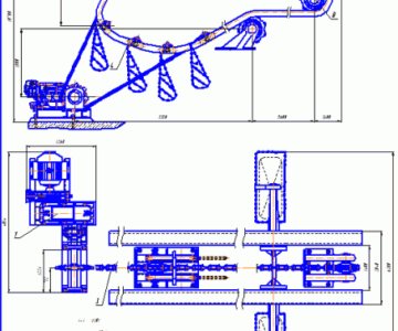 Чертеж Чертеж подвесного конвейера