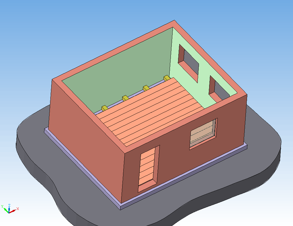 3D модель Дачный дом 3D