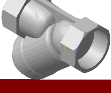 3D модель 3D Фильтр сетчатый Y-образный