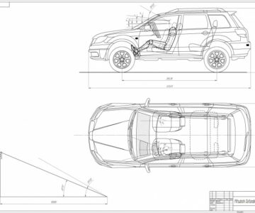 Чертеж Mitsubishi_Outlander