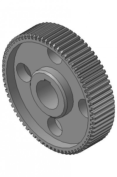 Чертеж чертеж зубчатого колеса 3D