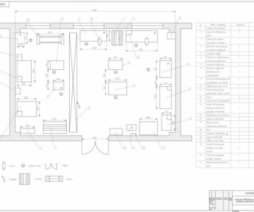 Чертеж Слесарно-механический участок по ремонту агрегатов (СТО)