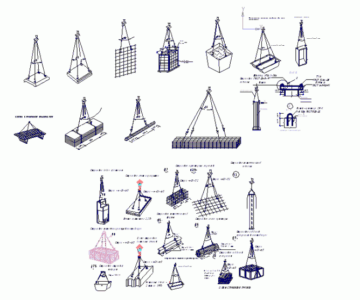 Чертеж Схемы строповки грузов