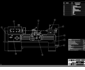 Чертеж Станок токарный 1К620
