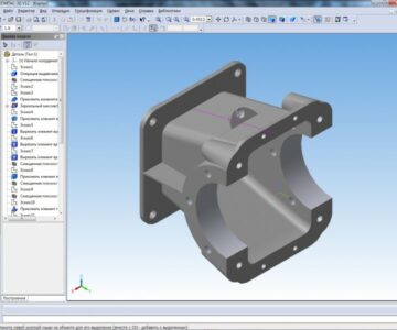 3D модель Корпус в 3д в Компасе